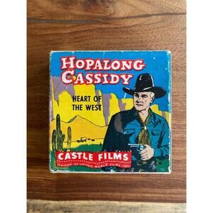Hopalong Cassidy Heart of the West Castle Films 16 mm 1950s Headline Edition